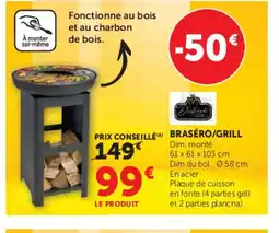 Hyper U Braséro/grill offre
