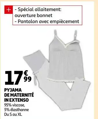 Auchan In extenso pyjama de maternité offre