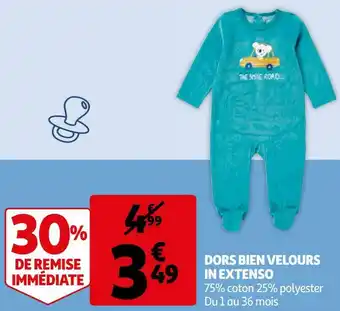 Auchan In extenso dors bien velours offre