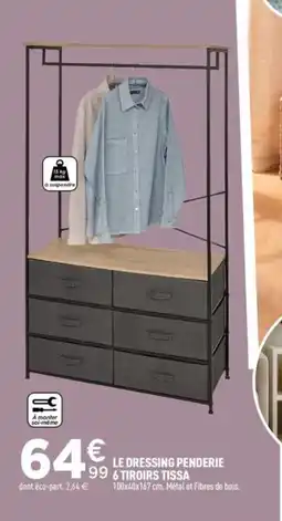 Centrakor Le dressing penderie 6 tiroirs tissa offre