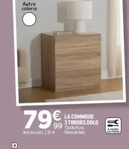 Centrakor La commode 3 tiroirs dolo offre