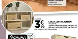 Centrakor La caisse de rangement offre
