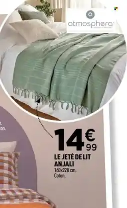 Centrakor ATMOSPHERA Le jeté de lit anjali offre