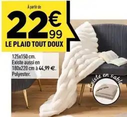 Centrakor Le plaid tout doux offre
