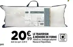 Centrakor Le traversin à mémoire de forme offre