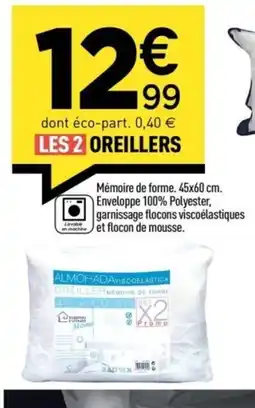 Centrakor Les 2 oreillers offre