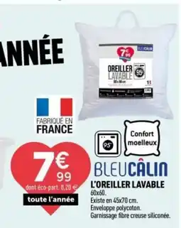 Centrakor L'oreiller lavable offre