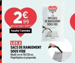 Centrakor Sacs de rangement sous vide offre