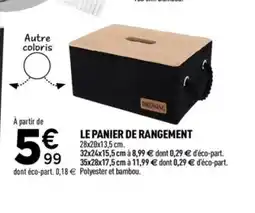 Centrakor Le panier de rangement offre