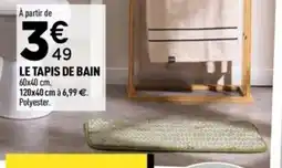 Centrakor Le tapis de bain offre