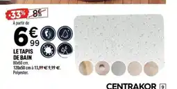 Centrakor Le tapis de bain offre