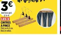 Centrakor Les 3 cintres à pince offre