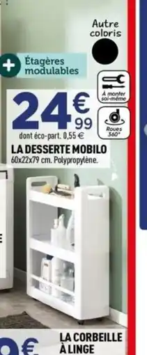 Centrakor La desserte mobilo offre