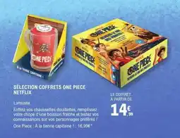 E.Leclerc SÉLECTION COFFRETS ONE PIECE NETFLIX offre