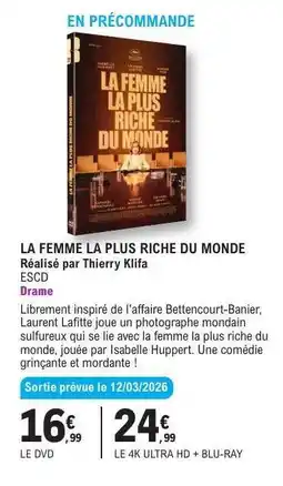 E.Leclerc LA FEMME LA PLUS RICHE DU MONDE offre