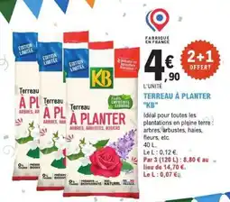E.Leclerc TERREAU À PLANTER “KB” offre