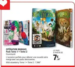 E.Leclerc OPÉRATION MANGAS Pack Tome 1 + Tome 2 offre