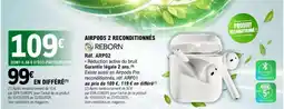 E.Leclerc AIRPODS 2 RECONDITIONNÉS offre