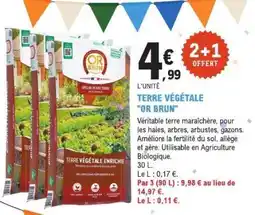 E.Leclerc TERRE VÉGÉTALE OR BRUN offre