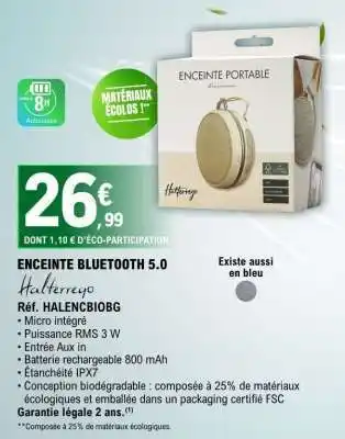 ENCEINTE BLUETOOTH 5.0