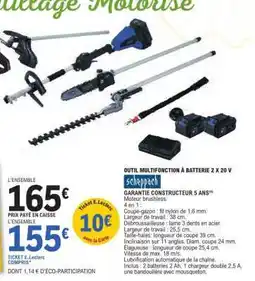 E.Leclerc OUTIL MULTIFONCTION À BATTERIE 2 X 20 V offre