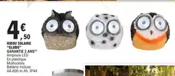 E.Leclerc HIBOU SOLAIRE GLOBO offre