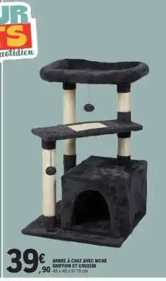 E.Leclerc Arbre à chat avec niche offre