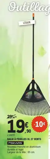 E.Leclerc BALAI À FEUILLES XL 27 DENTS offre