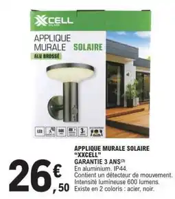 E.Leclerc APPLIQUE MURALE SOLAIRE “XXCELL” offre
