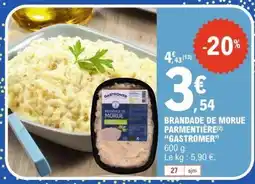E.Leclerc BRANDADE DE MORUE PARMENTIÈRE GASTROMER offre
