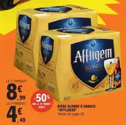 E.Leclerc BIÈRE BLONDE D'ABBAYE “AFFLIGEM” offre
