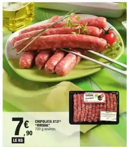 E.Leclerc CHIPOLATA X12 HIRUAK offre