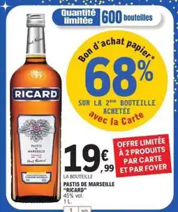 E.Leclerc Pastis de Marseille 'Ricard' offre
