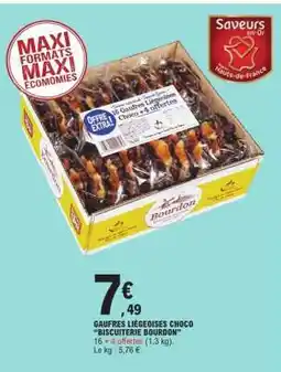 E.Leclerc GAUFRES LIÉGEOISES CHOCO BISCUITERIE BOURDON offre