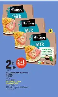 E.Leclerc PLAT CUISINÉ MON PETIT PLAT DE LA MER “D’AUCY” offre