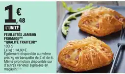 E.Leclerc Feuilletés Jambon Fromage offre
