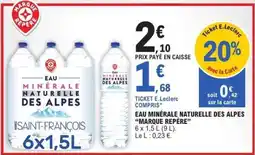 E.Leclerc Eau Minérale Naturelle des Alpes 'Marque Repère' offre