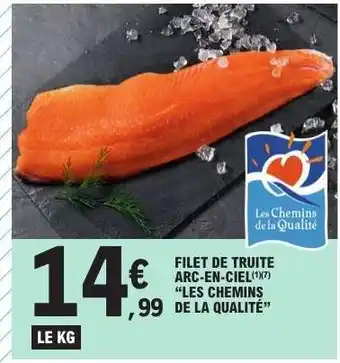 E.Leclerc Filet de Truite Arc-en-Ciel offre