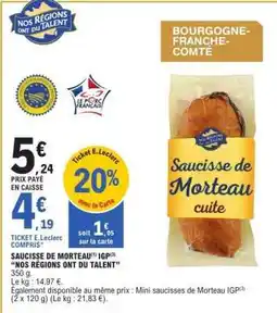 E.Leclerc Saucisse de Morteau offre