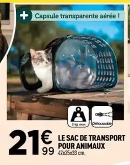 Centrakor Le sac de transport pour animaux offre