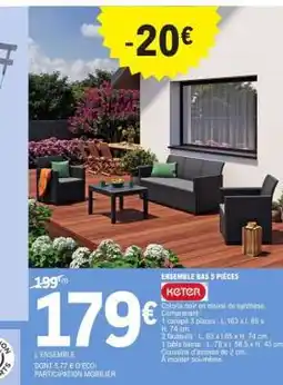 E.Leclerc ENSEMBLE BAS 5 PIÈCES offre