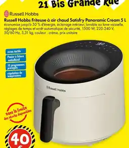 TEDi RUSSELL HOBBS Friteuse à air chaud Satisfry Panoramic Cream offre