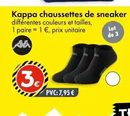 TEDi KAPPA chaussettes de sneaker offre