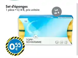TEDi Set d'éponges offre