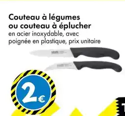 TEDi Couteau à légumes ou couteau à éplucher offre