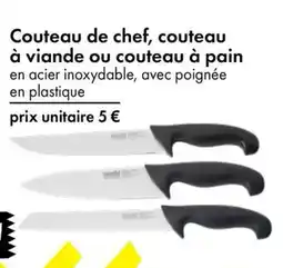 TEDi Couteau de chef, couteau à viande ou couteau à pain offre