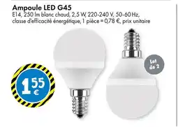 TEDi Ampoule LED G45 offre