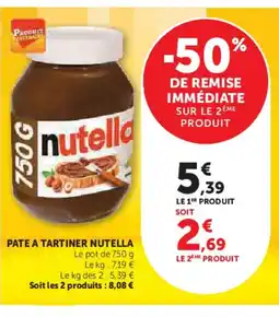 Hyper U NUTELLA Pate a tartiner offre