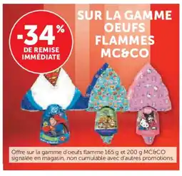 Hyper U Sur la gamme oeufs flammes mc&co offre