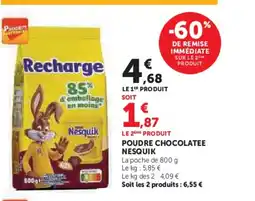 Hyper U NESQUIK Poudre chocolatee offre